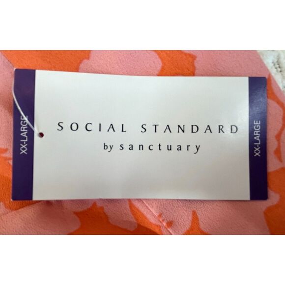 Elegant Pink and Orange Women's Dress - Picture 8 of 10